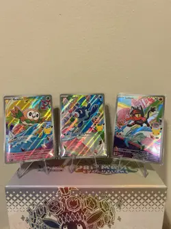 Pokemon 2026 First Partner Illustration Collection Series 1 Promos Set 43-45 #ML - Image 1