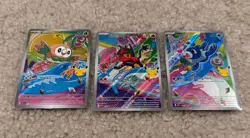 Pokemon First Partner illustration Collection Rowlet Litten Popplio Promo 30th - Image 1