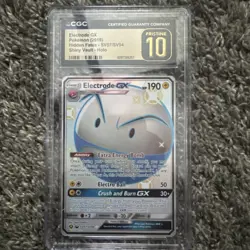 Pokemon 2019 Hidden Fates Electrode GX SV57/SV94 Shiny Vault CGC 10 pristine - Image 1