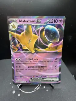 Pokemon TCG SV 151 Alakazam EX 065/165 Double Rare Holo NM! - Image 1