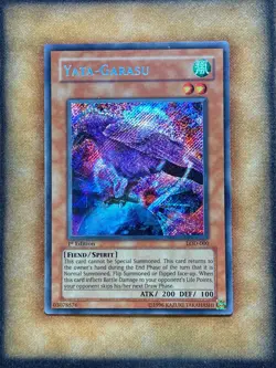 Yugioh Yata-Garasu LOD-000 Secret Rare 1st Ed LP - Image 1