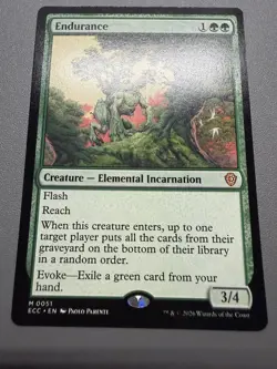 Endurance M 0051 NM Commander: Lorwyn Eclipsed MTG ECC Regular - Image 1