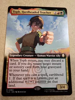 Toph, Hardheaded Teacher - #384 Regular (Extended Art) Avatar - Mtg - Image 1