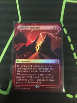 MTG Magic The Gathering Leyline Of Lightning Foil Enchantment Commander - Image 1