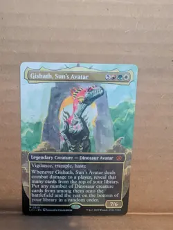 Gishath, Sun's Avatar (Borderless) The Lost Caverns of Ixalan Regular - Image 1