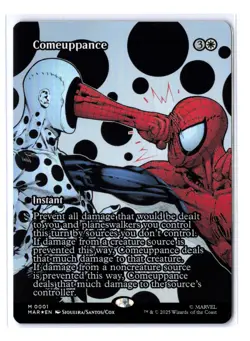 FOIL Comeuppance Borderless Poster NM/M Marvel Spiderman MTG 0001 M - Image 1