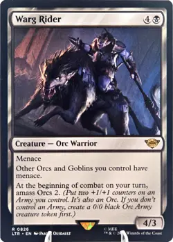 Warg Rider Universes Beyond: the Lord of the Rings: Tales of Middle-Earth... MTG - Image 2
