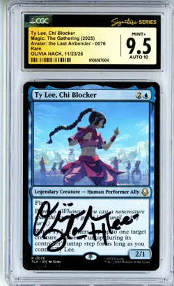 CGC MINT+9.5 Auto 10 Authentic Signed Olivia Hack Ty Lee, Chi Blocker 0076 ATLA - Image 1