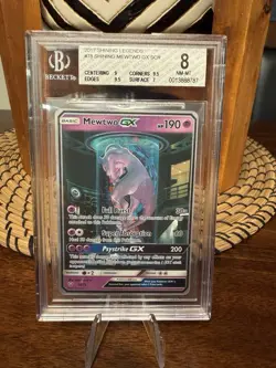 Pokemon TCG Shining Legends Mewtwo GX Secret Rare Card 78/73 - Image 1