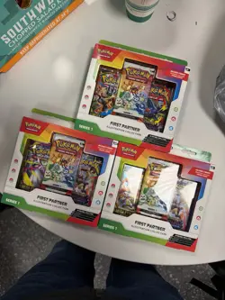 Pokemon TCG First Partner Illustration Collection Series 1 LOT OF 3 SEALED - Image 1