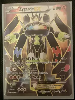 Pokemon Zygarde EX Promo Alternate Art Holo 054A/124 190 HP Land's Pulse - Image 2