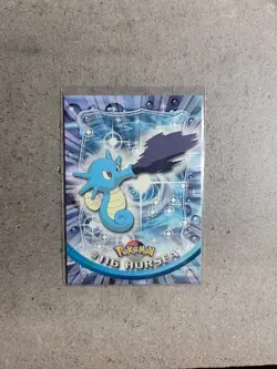 💥 Horsea 2000 Topps Pokemon TV Non Holo Animation Series Blue Logo # 116 - Image 1