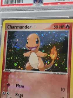 Pokemon Charmander Holo Secret Rare Card 113/112 FireRed & LeafGreen PSA 8 - Image 2