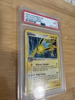 Pokemon Card - Jolteon 8/115 Holo Rare PSA 9 MINT Ex Unseen Forces 2005 Vintage - Image 2