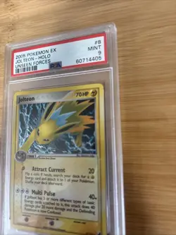 Pokemon Card - Jolteon 8/115 Holo Rare PSA 9 MINT Ex Unseen Forces 2005 Vintage - Image 3