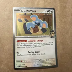 Pokemon Larry's Komala ME: Ascended Heroes (Cosmos Holo) (ASC) 175/217 NM Promo - Image 1