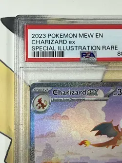 2023 POKEMON MEW EN-151 SPECIAL ILLUSTRATION RARE #199 CHARIZARD EX PSA 9 - Image 3