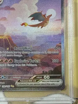 2023 POKEMON MEW EN-151 SPECIAL ILLUSTRATION RARE #199 CHARIZARD EX PSA 9 - Image 5