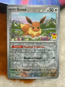 Eevee - (Pokemon Day 2025) (Reverse Cosmos Holo) 074/131 Holofoil NM - Image 3