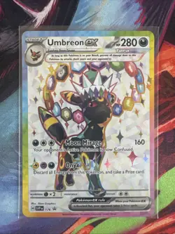 2025 POKEMON SVP EN-SV BLACK STAR PROMO 176 UMBREON EX PRISMATIC EVOLUTIONS - Image 1