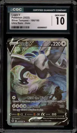 Pokemon Lugia V Silver Tempest Full Alt Art #186 CGC 10 Gem Mint - Image 1