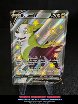 Boltund V SWSH085, Black Star Promo, Pokemon, NM - Image 1