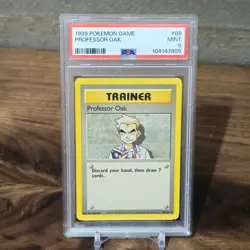 1999 POKEMON BASE SET UNLIMITED #88 PROFESSOR OAK PSA 9 MINT - Image 1