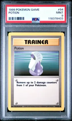 1999 POKEMON GAME #94 POTION PSA 9 MINT BASE SET UNLIMITED - Image 1