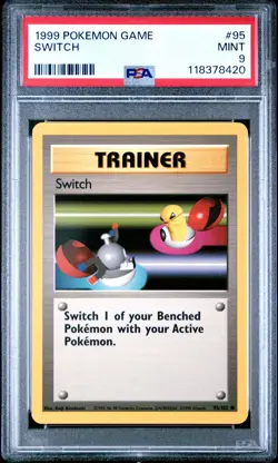 1999 POKEMON GAME #95 SWITCH PSA 9 MINT BASE SET UNLIMITED - Image 1