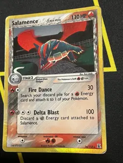 Pokemon Salamence 14/113 Ex Delta Species Reverse Holo - HP/DMG - Image 2