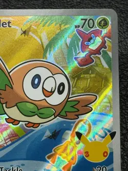 Rowlet MEP 043 Promo - Illustration Rare - Pokemon TCG: 30th Anniversary - NM - Image 3