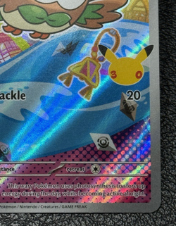 Rowlet MEP 043 Promo - Illustration Rare - Pokemon TCG: 30th Anniversary - NM - Image 4