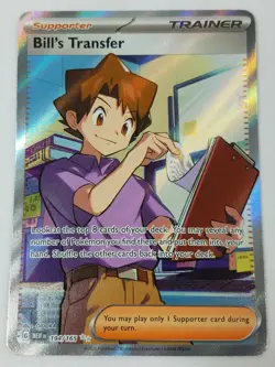 Bill's Transfer 194/165 Trainer Scarlet Violet 151 Pokemon TCG Full Art Holo NM - Image 1