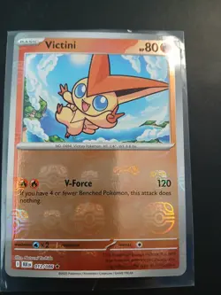 Pokemon Victini MASTER BALL Reverse Holo Rare #012/086 SV Black Bolt *HIGH GRADE - Image 1