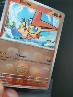Pokemon Victini MASTER BALL Reverse Holo Rare #012/086 SV Black Bolt *HIGH GRADE - Image 2