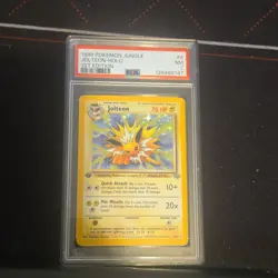 Pokemon Jolteon Jungle 4/64 Holo Rare 1st Edition PSA 7 1999 - Image 3