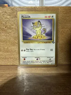 Pokemon TCG Meowth Fruit Roll Up Gold Bordered Promo 56/64 - Image 1