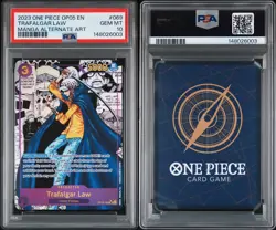 2023 One Piece OP05 Manga Alternate Art #069 Trafalgar Law PSA 10 GEM MINT - Image 2