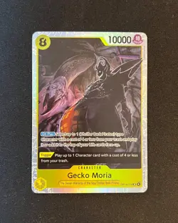 Gecko Moria SR OP14-104 One Piece The Azure Sea's Seven Foil - NM - Image 1