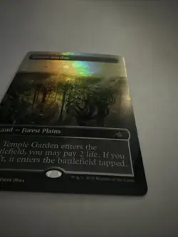 Temple Garden (Borderless) (Galaxy Foil) -Foil Near Mint MTG Unfinity - Image 4