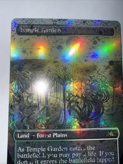Temple Garden (Borderless) (Galaxy Foil) -Foil Near Mint MTG Unfinity - Image 5