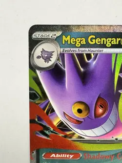 Mega Gengar ex 056/094 Phantasmal Flames Double Rare Holo Pokemon Card NM - Image 2