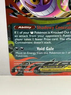 Mega Gengar ex 056/094 Phantasmal Flames Double Rare Holo Pokemon Card NM - Image 4