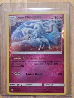 Alolan Ninetales - 111/181 - Rare Reverse Holo - Team Up - Pokemon Card - NM - Image 3