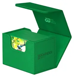 Ultimate Guard Sidewinder Deck Case Monocolor Green 80+ Card Storage Box ccg mtg - Image 3