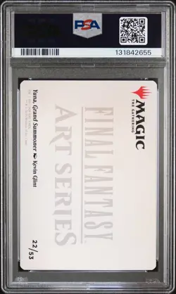 2025 MTG FINAL FANTASY ART SER #22 YUNA, GRAND SUMMONER PSA 10 - Image 2