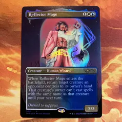 MTG Foil Borderless Reflector Mage Secret Lair If Looks Could Kill NM Rare!! - Image 1