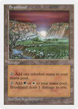 Brushland (MP) Fifth Edition 5ED Magic MTG - Image 1