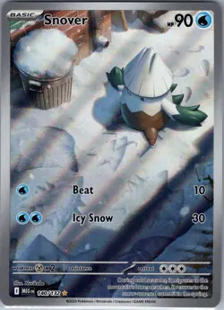 Snover 140/132 ME01: Mega Evolution - Pokemon Card - NM - Image 1