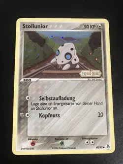 STOLLUNIOR HOLO REVERSE - POKEMON 48/92 EX LEGEND MAKER DEUTSCH EXCELLENT - Image 1